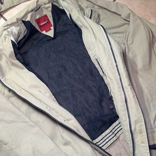Celio* Original Sportswear Mens Size Large Khaki Military Zip Up Jacket Gorpcore - Picture 6 of 11
