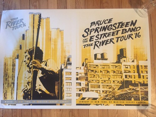 Bruce Springsteen River Tour NYC MSG uncut 2 night, rare POSTER NEW YORK MADISON