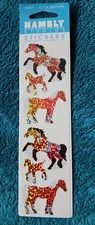 HAMBLY studio PRISMATIC colorful horses stickers NIP SEALED 
