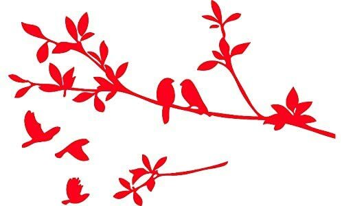 Birds Flying Tree Branches Wall Art Sticker Wall Decals Home Art Decor Mural - Afbeelding 9 van 15