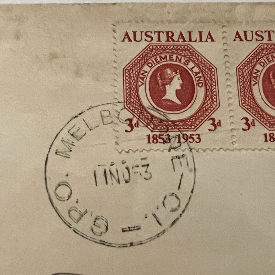 1953 TASMANIA FDC FIRST DAY COVER CORONATION YEAR QUEEN ELIZABETH II - Image 2 of 4