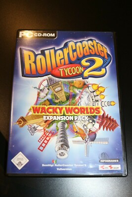 ROLLERCOASTER TYCOON 2 EXPANSION WACKY WORLDS - PC CD ROM MIT HANDBUCH