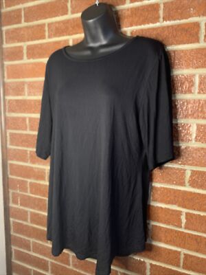 Yelete Womens Shirt Boutique Black 2XL NWT