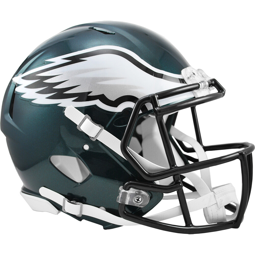 Casco de fútbol americano auténtico tamaño completo Philadelphia Eagles Riddell Speed