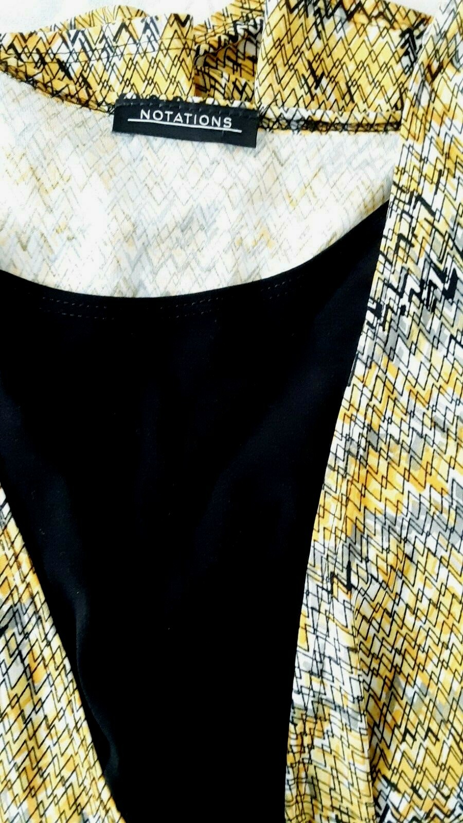 Notations Blouse Womens Size Large Multicolor wit… - image 2