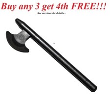 NEW Lego Weapon Black BATTLE AXE Halberd Skeleton Knight Castle Kingdoms