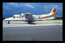 Aviation airplane chrome postcard Pelangi Airlines Dornier 228-202K Ipoh Airport