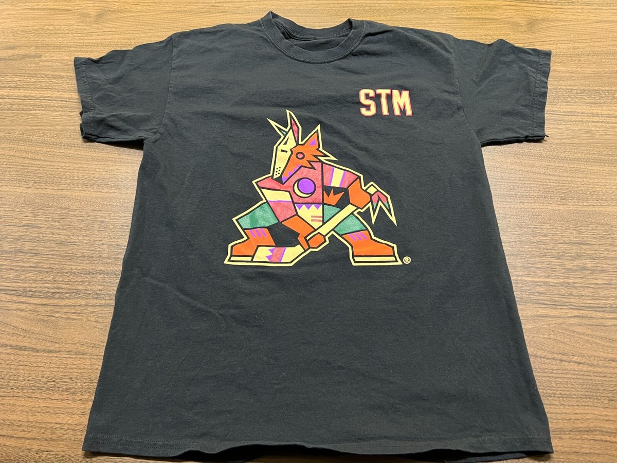 2023 Arizona Coyotes Men's Black SGA NHL Hockey T-Shirt Large