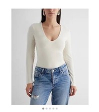 Cozy V-neck Long Sleeve Bodysuit