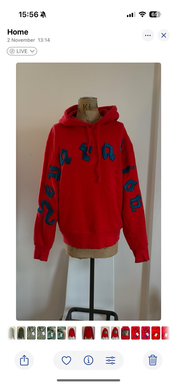 Acne Studios Embroidered Hoodie Sweatshirt image 5