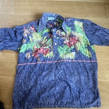 OP Ocean Pacific Men’s  X Large Shirt Hawaiian aloha  Theme Surf Vintage 70’s