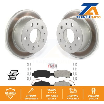 Rear Coated Disc Brake Rotors And Semi-Metallic Pads Kit For Ram ProMaster 3500