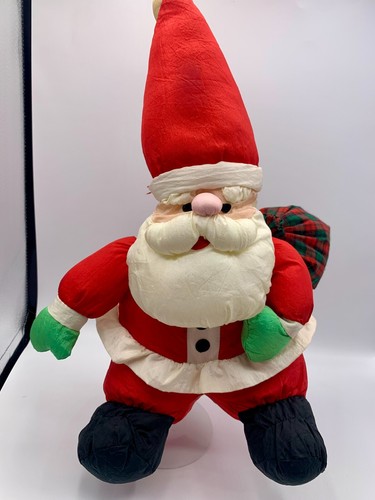 Santa Puffa-lump Puffy Nylon Plush Large Stuffed Christmas Decoration Vintage