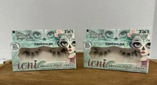 Ioni 3D Faux Mink Lashes Day Of The Dead Sugar Dolls Esmeralda Lot Of 2 NEW