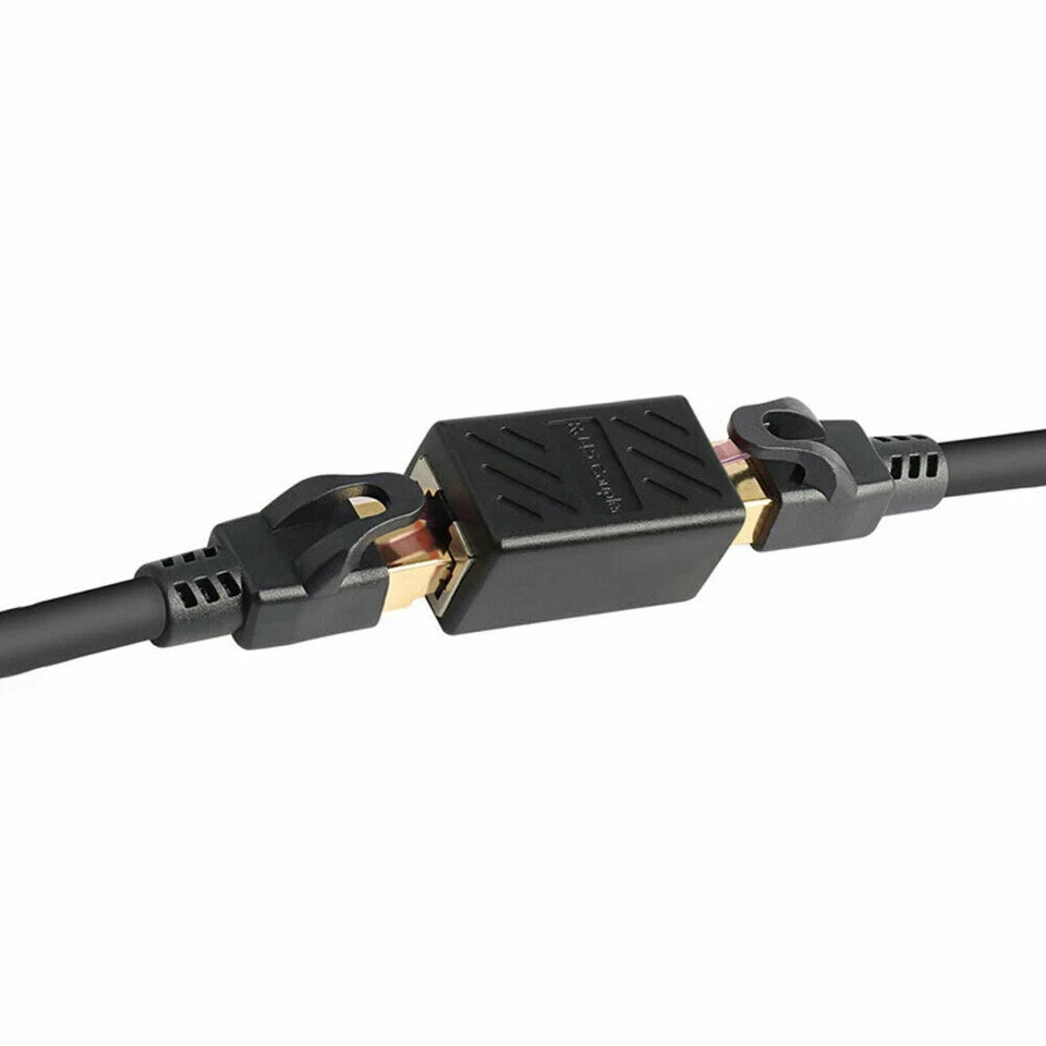 RJ45 Ethernet Coupler Adapter Connector Joiner Cable Extender For Cat 7 6 5 E - Image 4 of 4