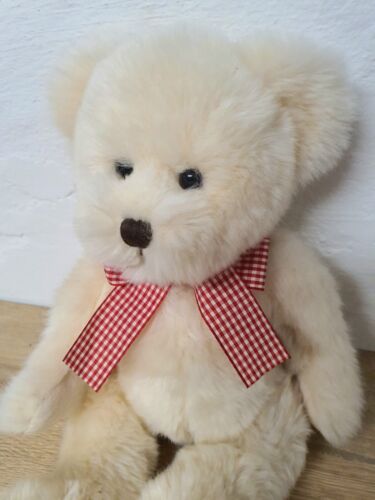 Antico simpatico orso taddy uni toys 22 cm seduto vintage originale rarità - Foto 2 di 11