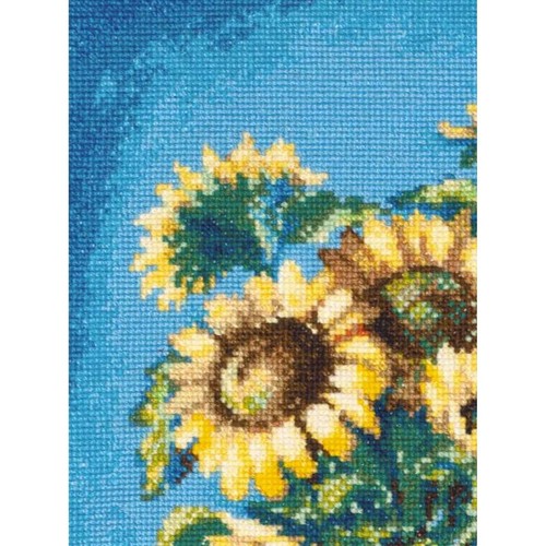 Kit point de croix Tournesols dans un panier 2040 Riolis - Imagen 2 de 7