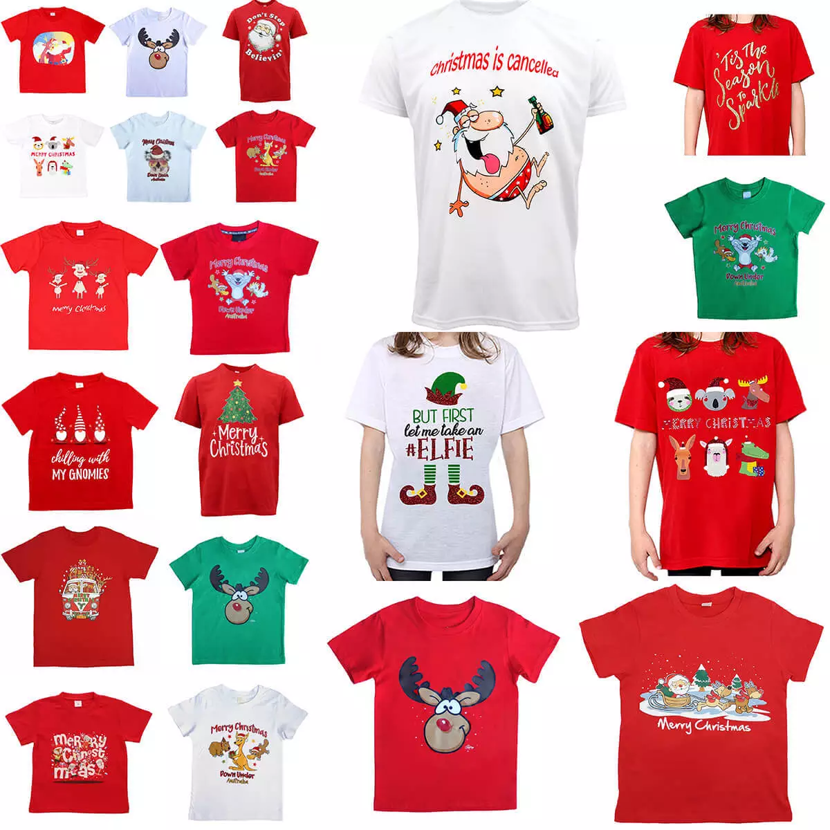 girls red christmas shirt