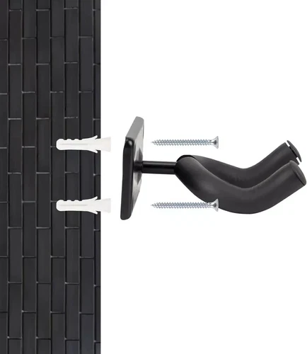 Guitar Wall Mount Hanger 4 Pack Black Metal Guitar Hanger Wall Hook Holder Stand - Picture 4 of 6