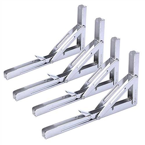 8 PCS Heavy Duty Stainless Steel Marine Boat Folding Table Bracket 11