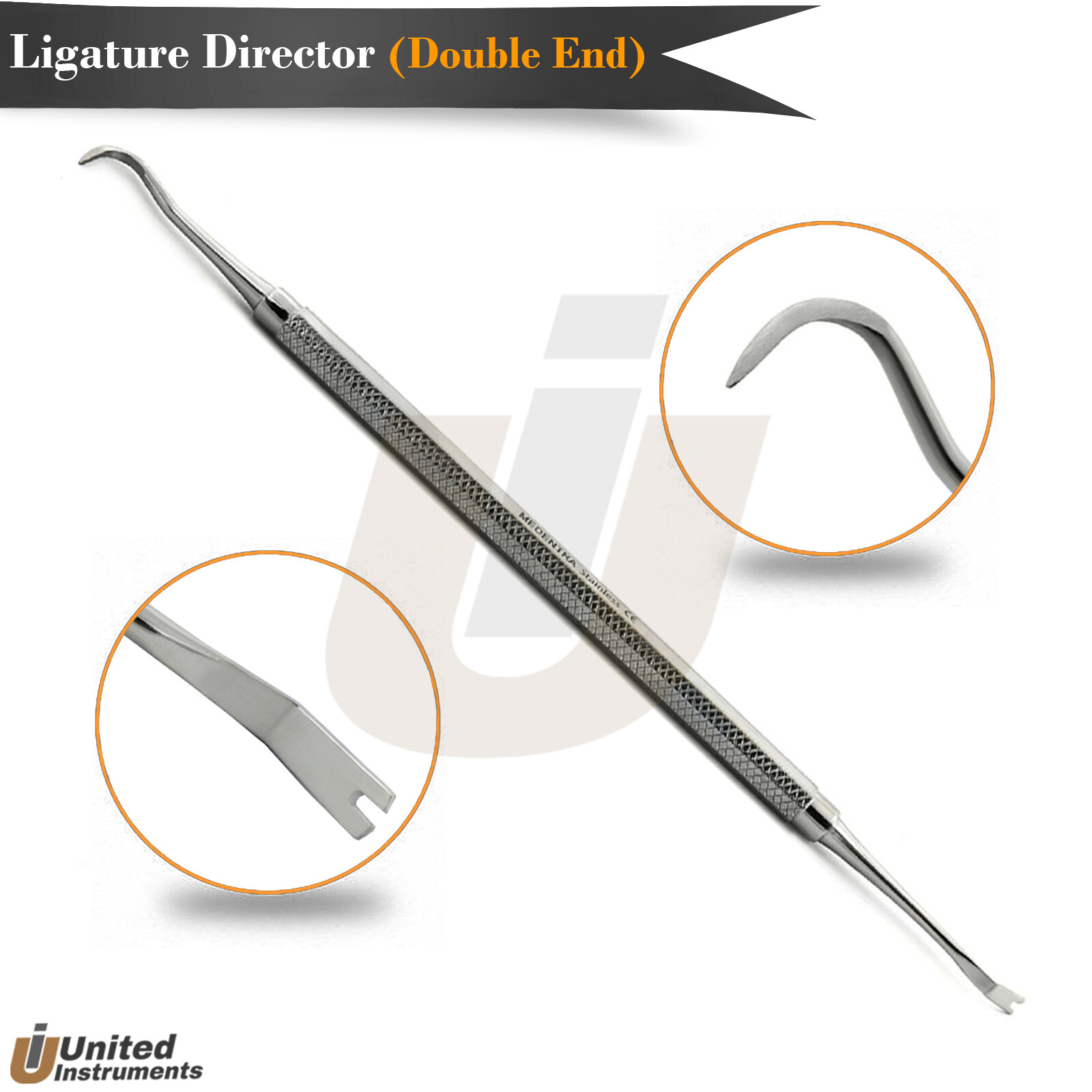 Dental Ligature Director Scaler Orthodontic Band Pusher Braces Removing