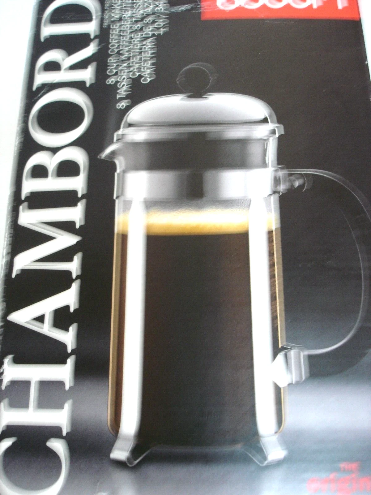 Chambord French press coffee maker, 8 cup 34 oz NnB w/spoon + 2 free Gifts