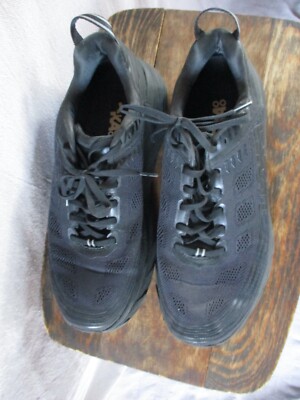 Hoka One One Bondi 6 all black running sneakers trainers 44 10 | eBay