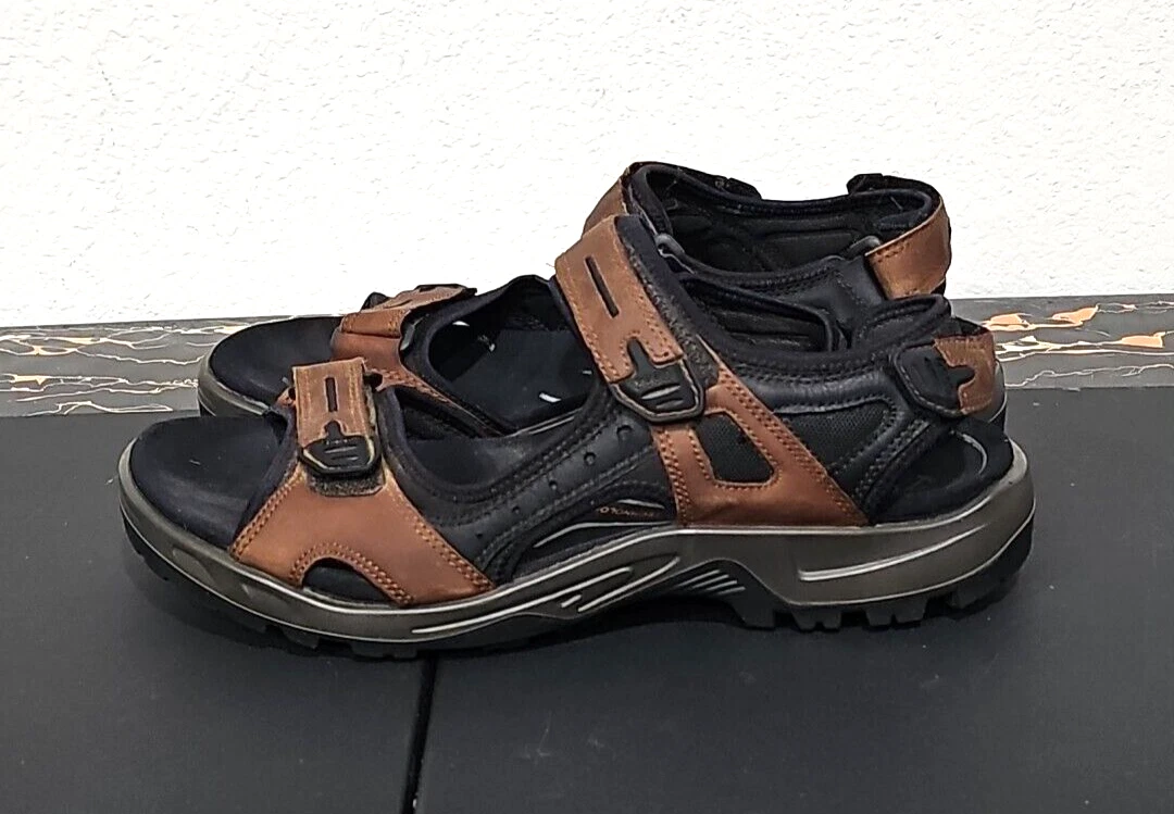 Sandali da trekking Ecco Yucatan Receptor da uomo taglia EU 46 US 12 12 5 in pelle marrone