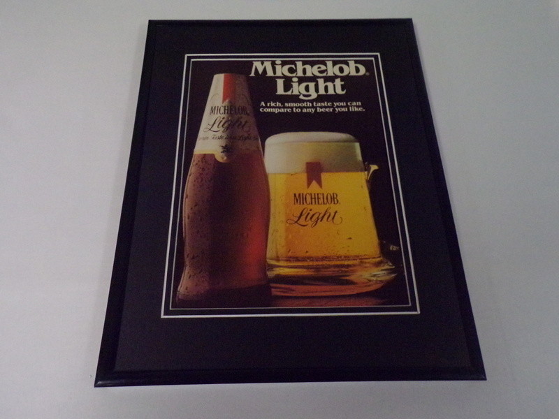 1982 Michelob Light Beer Framed 11x14 ORIGINAL Vintage
