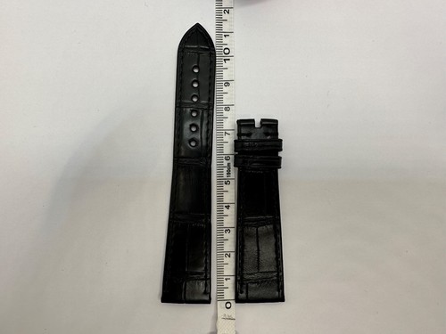 100% Original BVLGARI 20MM Leather Band Strap BLACK "M" NEW - Picture 5 of 17