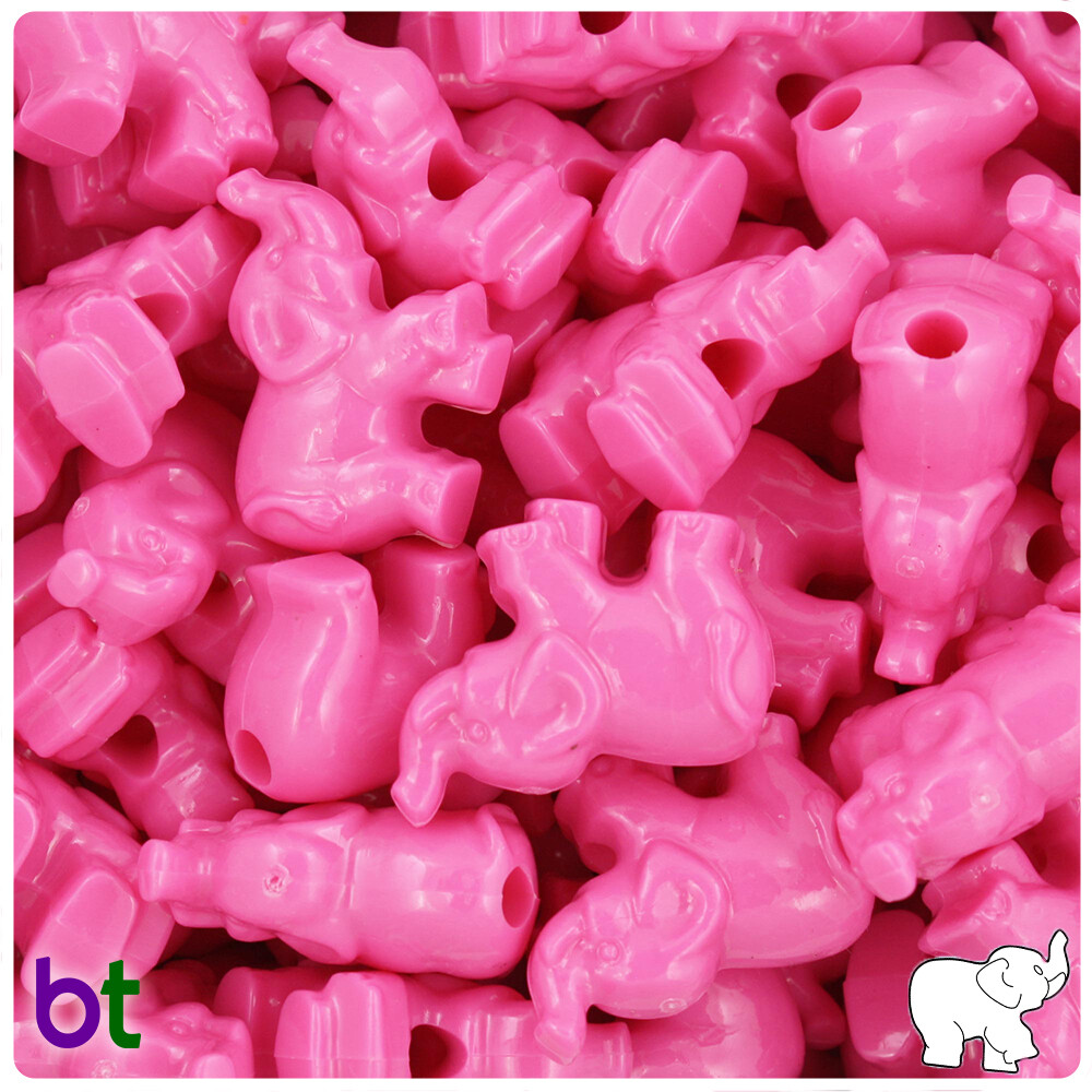 BeadTin 25mm Elephant Novelty Pony Beads (24pcs) Style choice eBay
