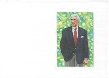 Jim Finks unsigned Goal Line Art Card with slight corner tip wear