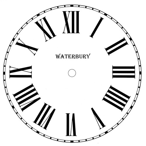 New Replacement Roman Clock Dials Faces Strong Card Paper - Sizes 50mm - 295mm - Picture 32 of 36