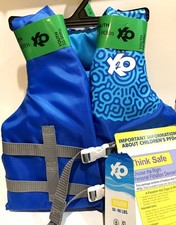 X2O Universal Youth Life Vest and Jacket, 50 to 90 Lbs. Blue