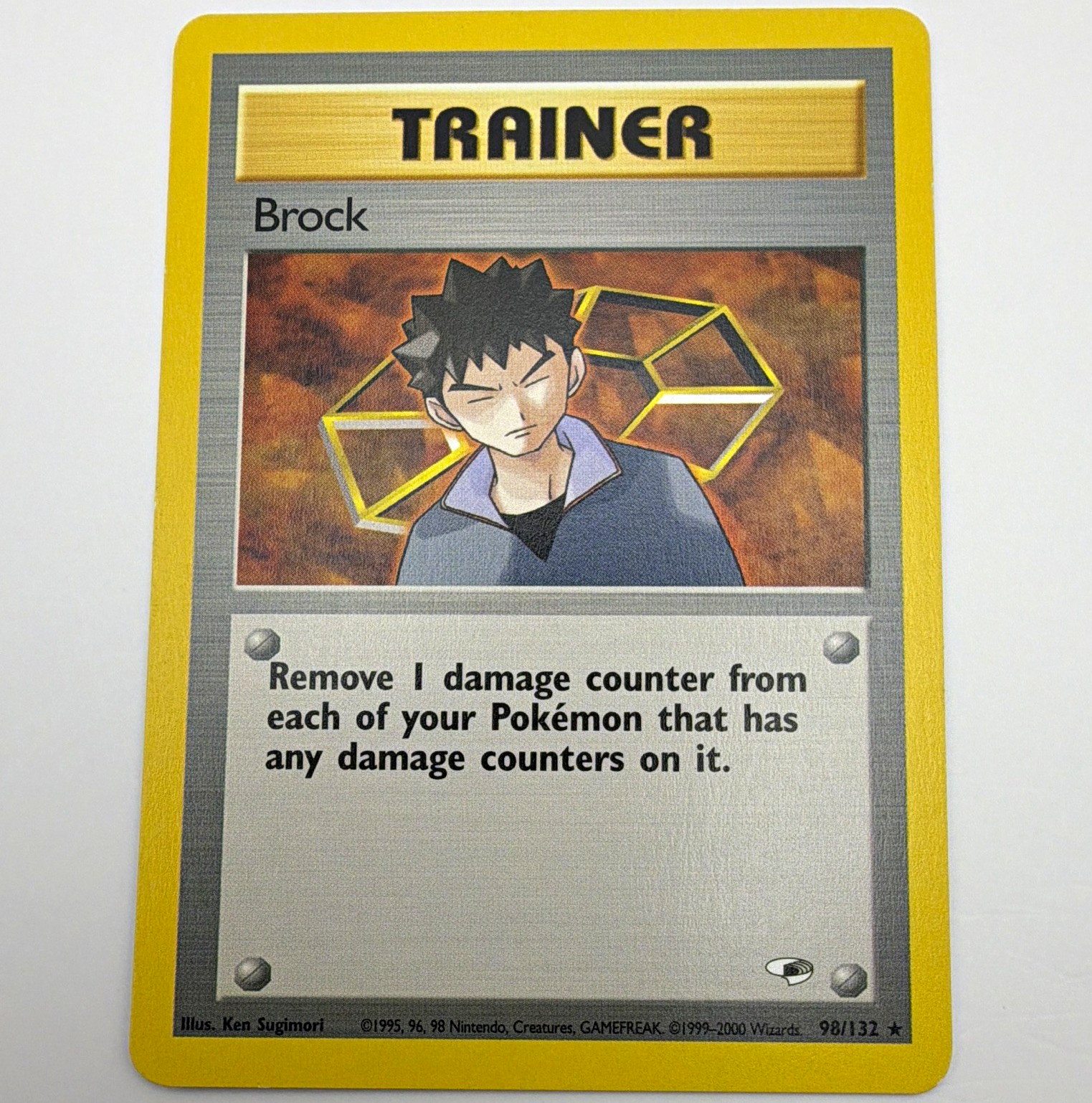 The Pokémon Company Brock 98/132 Gym Heroes Rare EN 2000 Regular Unlimited