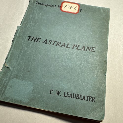 Cover of C. W. Leadbeater Book The Astral Plane Theosophical Manual No. V Occult 5th Ed