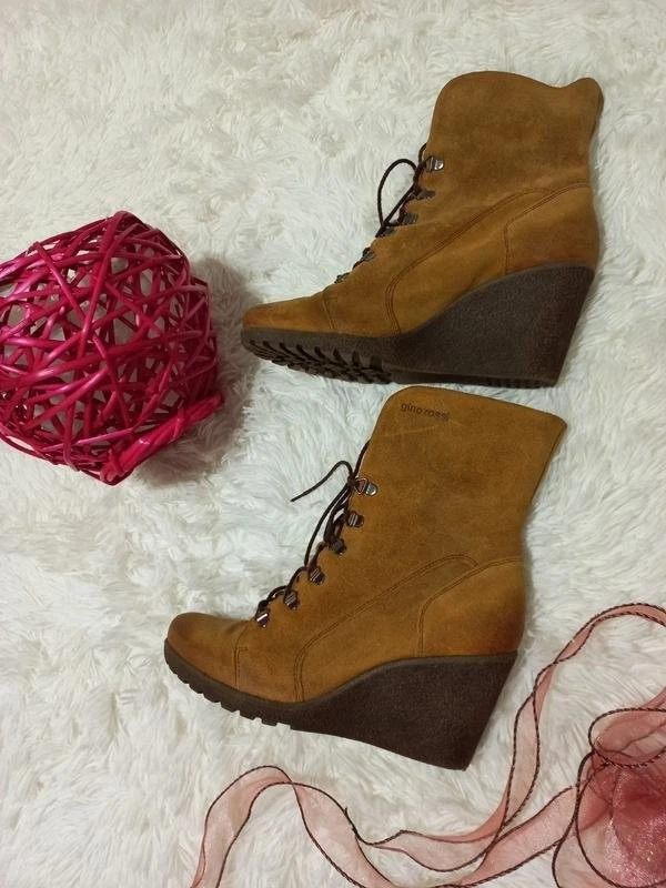 Women Gino Rossi Boots Orange Suede 40 - Bild 4 von 4