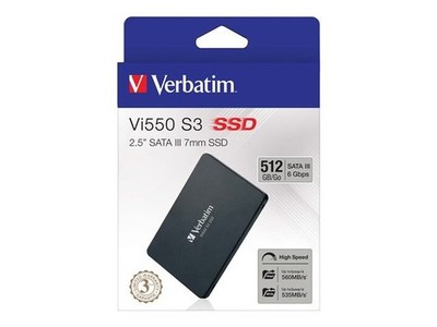VERBATIM VI550 INTERNAL SATA III 2.5'' 512GB (A/N 49352) New
