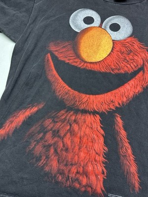 Vintage 90s Elmo Shadow T Shirt Changes Tag Single Stitch Black