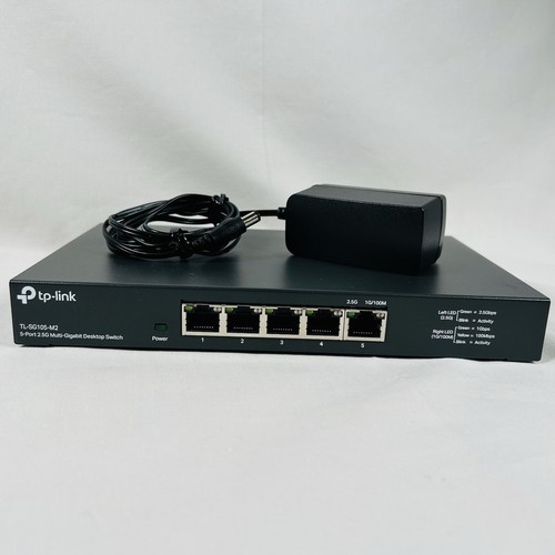 TP-Link TL-SG105-M2 5-Port 2.5 Gb Multi-Gigabit Unmanaged Network Switch - Picture 1 of 5