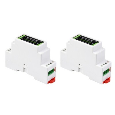 2X  Industrial Rail Typ RS232 zu RS485 Konverter 300-115200Bps Aktive Digit4153