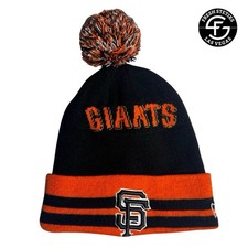 San Francisco Giants Baseball MLB New Era Beanie Knit Hat With Pom Used
