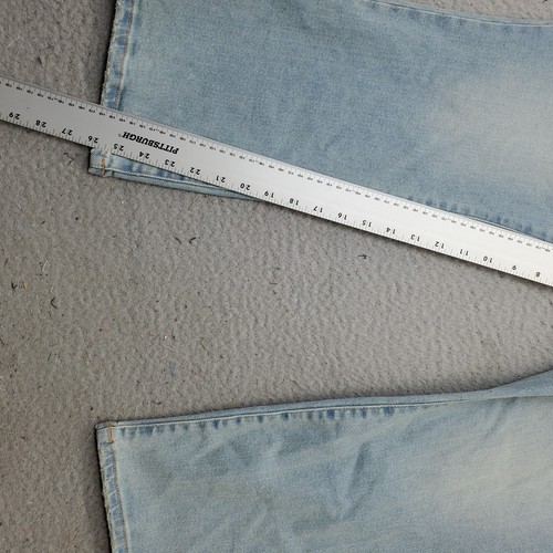Pantalones de mezclilla recortados LuLaRoe para mujer 36 azules cómodos frente plano lavado medio pierna acampanada - Imagen 4 de 10