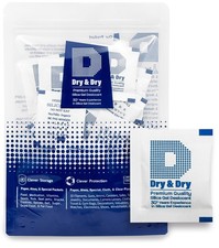 3 gram X 80 PK "Dry  Dry" Silica Gel Desiccant Packets Reusable -FDA Compliant