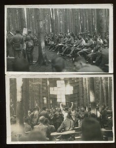 Switzerland Military Real Photo Card Band & Choir Freudiger, Bülach