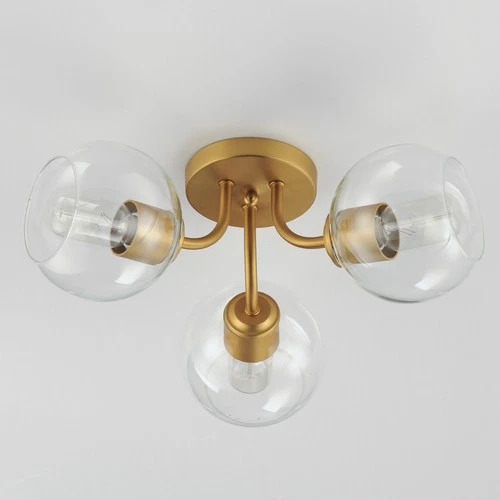 Maxim 21634 Knox 3 Light 18"W Semi-Flush Ceiling Fixture - Black - Picture 4 of 8