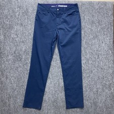 Johnnie-O Prep-Formance Pants Navy Blue Golf Chino Men's size 33 33x32