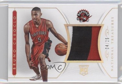 2014-15 National Treasures NBA Rookie Materials Prime 4/25 Bruno Caboclo RC 0c3