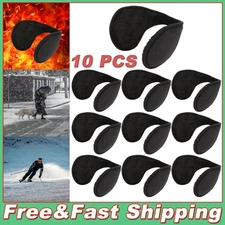 10 PCS Ear Muffs Fleece Winter Ear Warmers Mens Womens Behind The Head Back