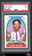1972 Topps #277 Carl Eller All-Pro Vikings HOF Minnesota PSA 7 - NM
